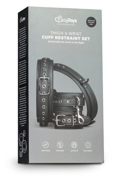 Thigh & Wrist Cuff Restraint Set