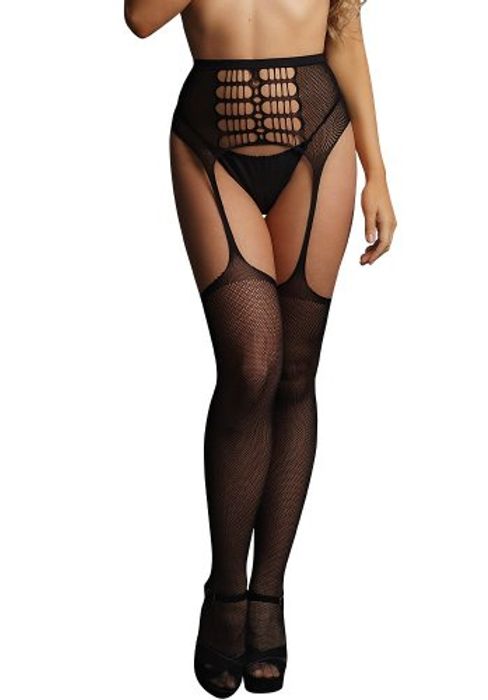High-Waist garterbelt stockings