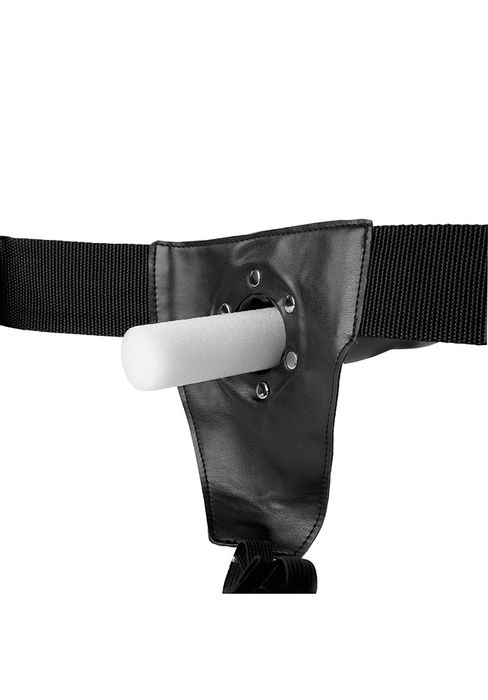 Ouch! Gunmetall Hollow Strap-On 20 cm