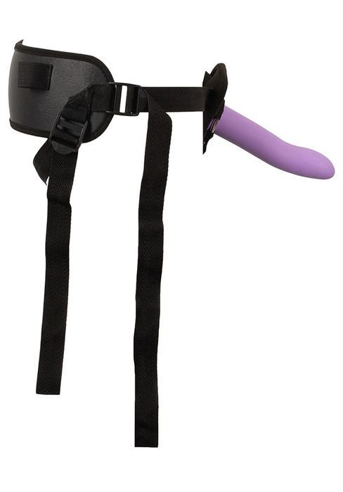 Strap-On Set, Harness 3 flexible silicone dildos